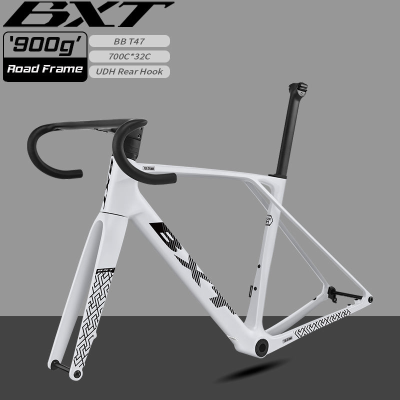 BXT NEW Carbon Disc Road Bike Frame Fully Hidden 900g Super light Road Bicycle Carbon Frame BXT-155-EVO