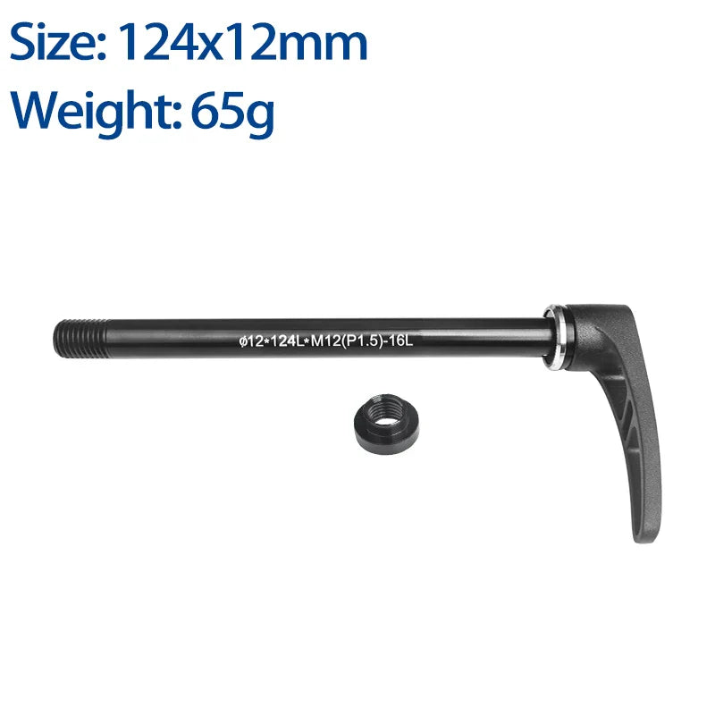 BXT Bicycle Thru Axle Quick Release Skewer Aluminum