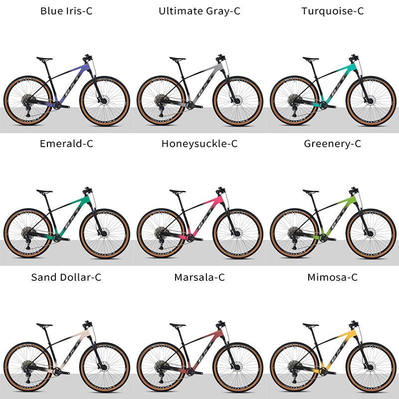 BXT Carbon XC Mountain Bike – Full SHIMANO 11-Speed Drivetrain, DEORE Hydraulic Brakes, 29x2.25 Tires, TAOK Alloy Wheels
