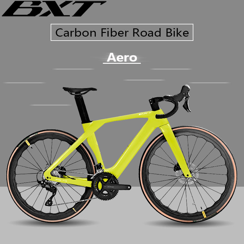 BXT Carbon Rennrad Shimano 105 R7120 Ultraleichter Straßenrahmen mit Scheibenbremse Carbon Road Bike