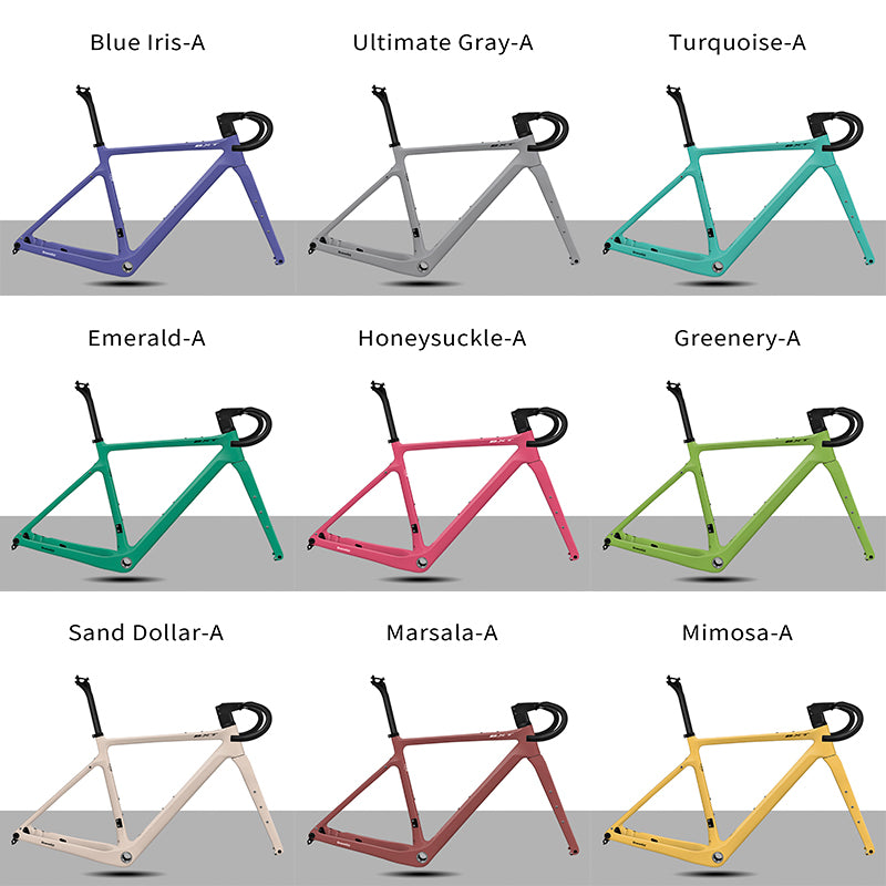 BXT Gravel Carbon Fiber Bike Frame UDH Road Bike Disc Brake Bicycle Frameset 700x45C T1000 Carbon Fiber