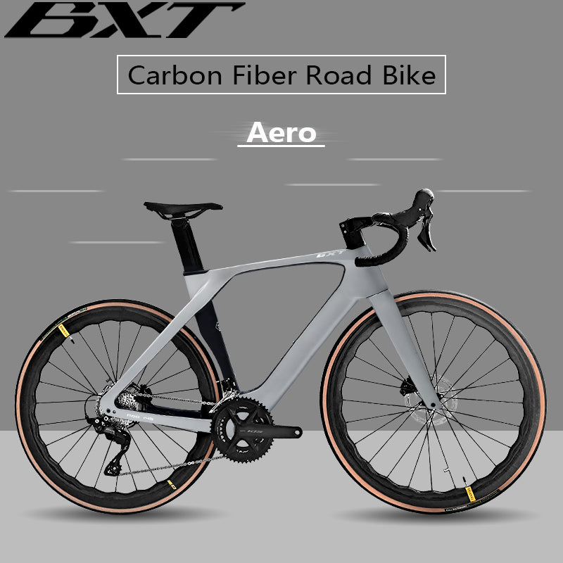 BXT Carbon Rennrad Shimano 105 R7120 Ultraleichter Straßenrahmen mit Scheibenbremse Carbon Road Bike