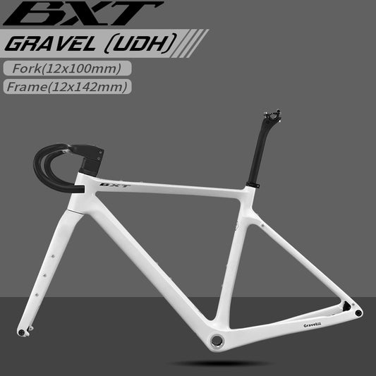 BXT Carbon Gravel Bike Frame UDH Disc Brake 700C/27.5er T1000 Gravel Bicycle Frame Thru Axle Carbon MTB Frame