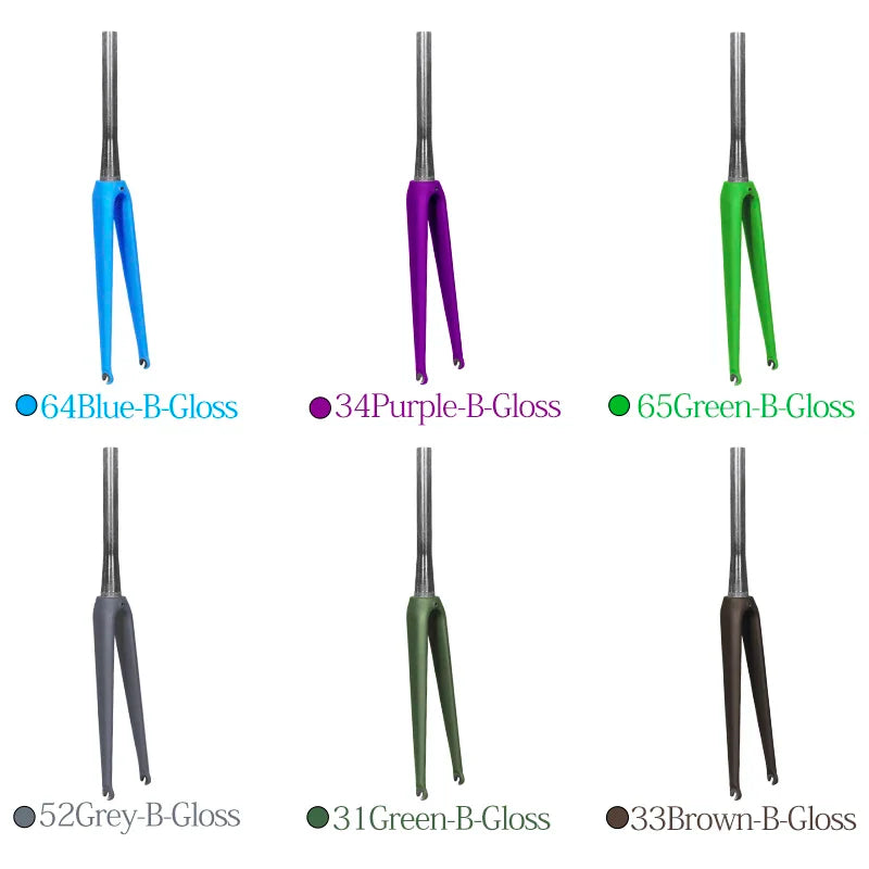 BXT 2023 new Bicycle fork 1-1/2-1/8 tapered fork 700C carbon road bike fork matt/glossy UD super light carbon fiber bike front fork