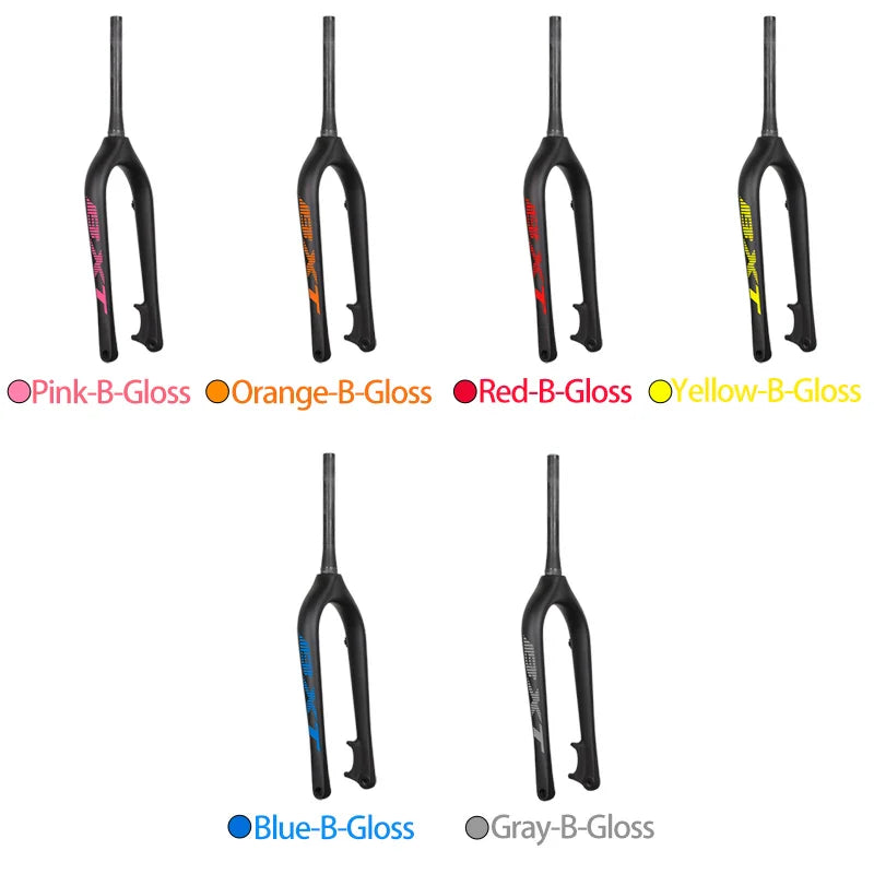 BXT Full Carbon Fiber Bike Snow fork 26er Front Fat Fork Disc Brake Snow Bicycle Fat Fork