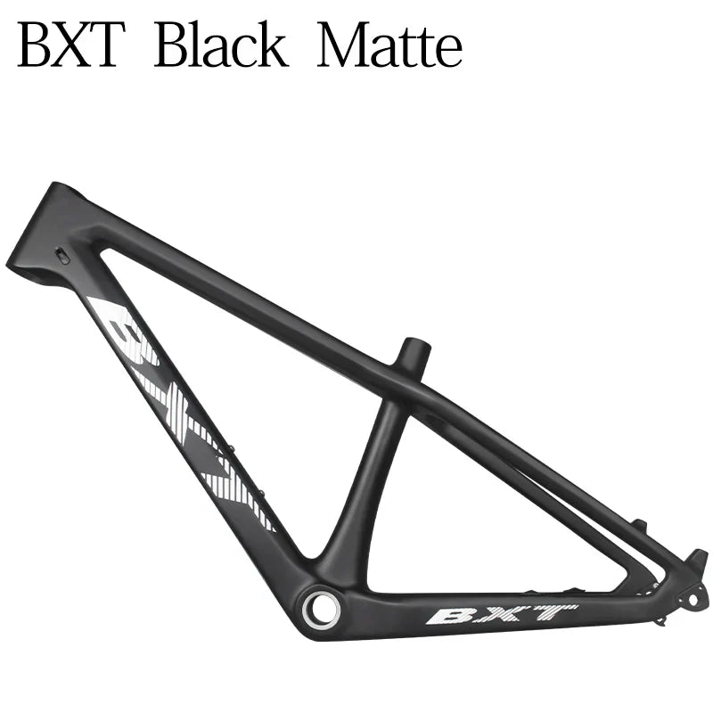 BXT 24er Carbon Mountain Bike Frame 14inch Hardtail Disc Brake Full Carbon MTB Frame 24er Thru Axle QR Mountain Bicycle Carbon Frame