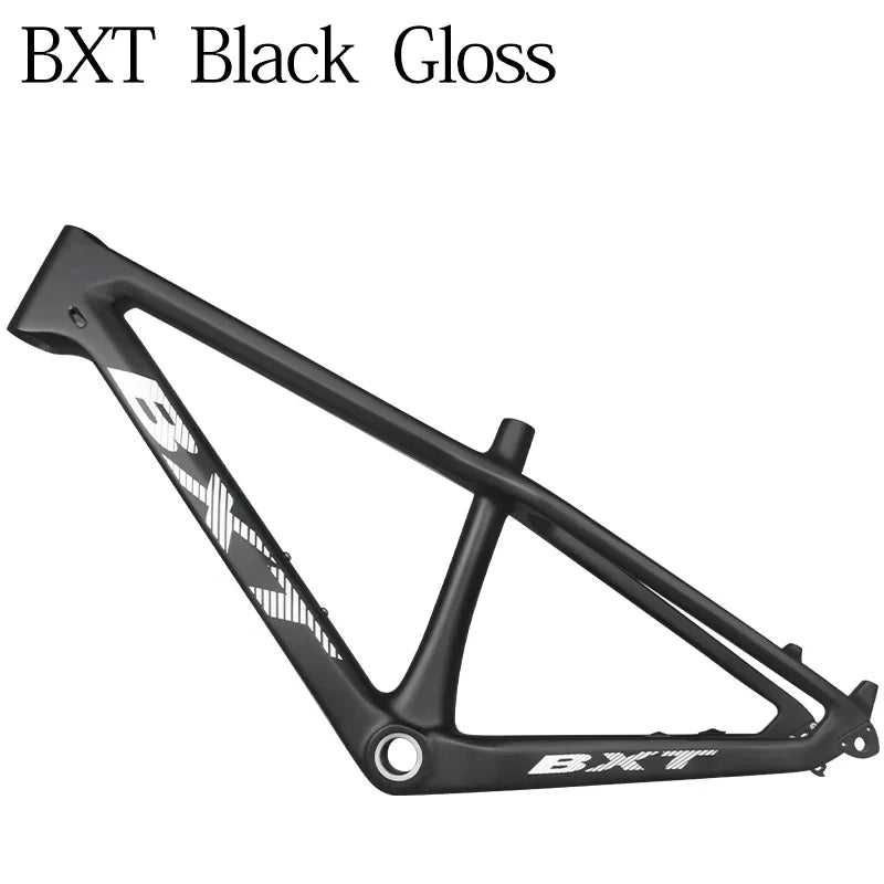 BXT 24er Carbon Mountain Bike Frame 14inch Hardtail Disc Brake Full Carbon MTB Frame 24er Thru Axle QR Mountain Bicycle Carbon Frame