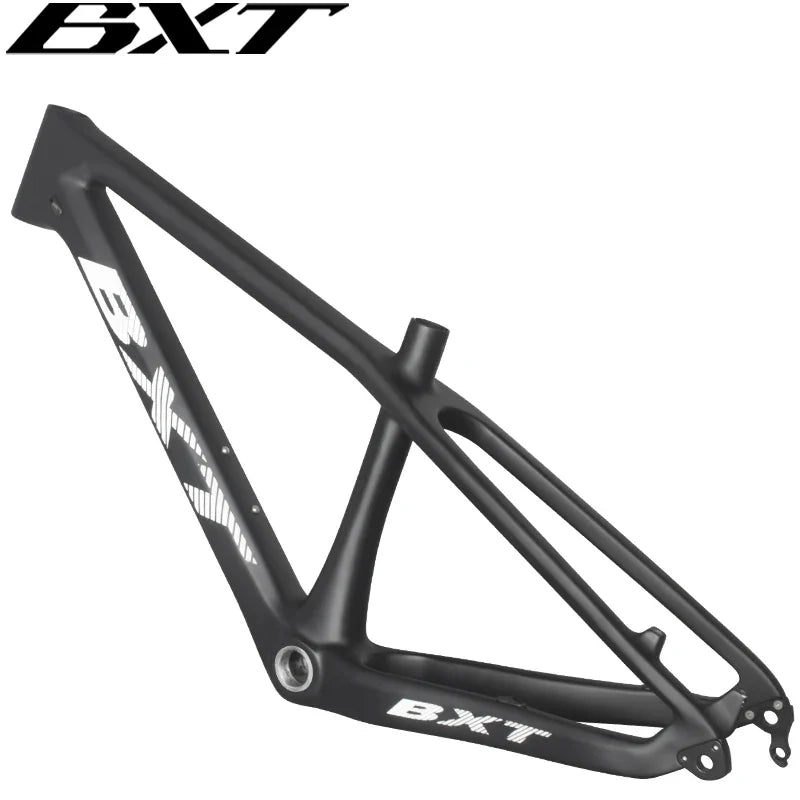 BXT 24er Carbon Mountain Bike Frame 14inch Hardtail Disc Brake Full Carbon MTB Frame 24er Thru Axle QR Mountain Bicycle Carbon Frame