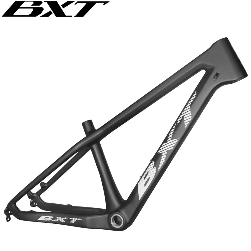 BXT 24er Carbon Mountain Bike Frame 14inch Hardtail Disc Brake Full Carbon MTB Frame 24er Thru Axle QR Mountain Bicycle Carbon Frame