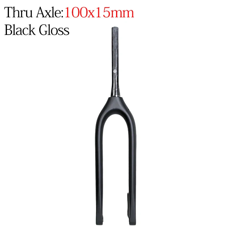 BXT 27.5er Full Carbon Mountain Bike Fork Thru Axle 110x15mm or 100x15mm Carbon MTB Bicycle Fork 27.5er Inside Outside Cable Line