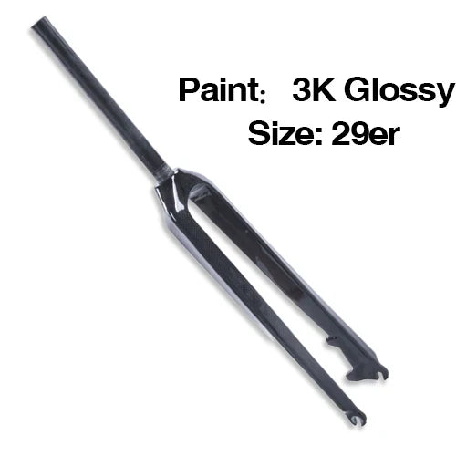 BXT 29er Mountain straight tube fork MTB carbon Fiber fork fit for Wheel 28.6mm Bicycle MTB Front Fork 3K Weave fork