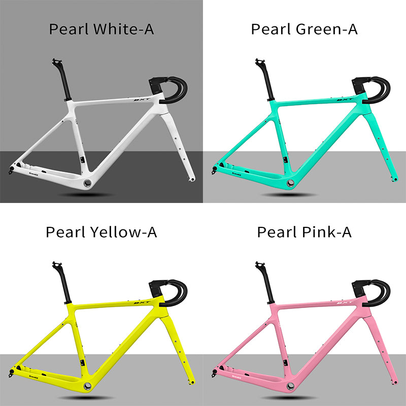BXT Road Bicycle Frame Gravel Frame UDH Carbon 700C Flat Mount Disc Brake With Carbon Fork and Handlebar Thru Axle 12x142mm