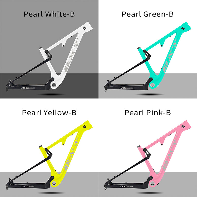 BXT Carbon Fibre T700+T800 29er Full Suspension Mountain Bike Frame, Boost 148x12mm, 100mm Travel, 2025 New Model