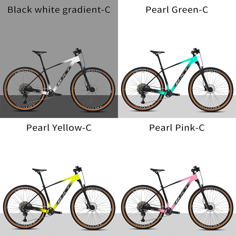 BXT Carbon XC Mountain Bike – Full SHIMANO 11-Speed Drivetrain, DEORE Hydraulic Brakes, 29x2.25 Tires, TAOK Alloy Wheels