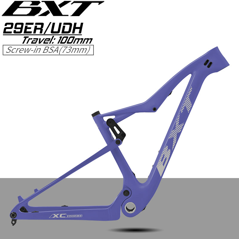 fahrrad vollgefedert kaufen BXT 29er Carbon MTB-Rahmen Vollfederung Fahrrad MTB-Rahmen Max Reifengröße – BXT official store