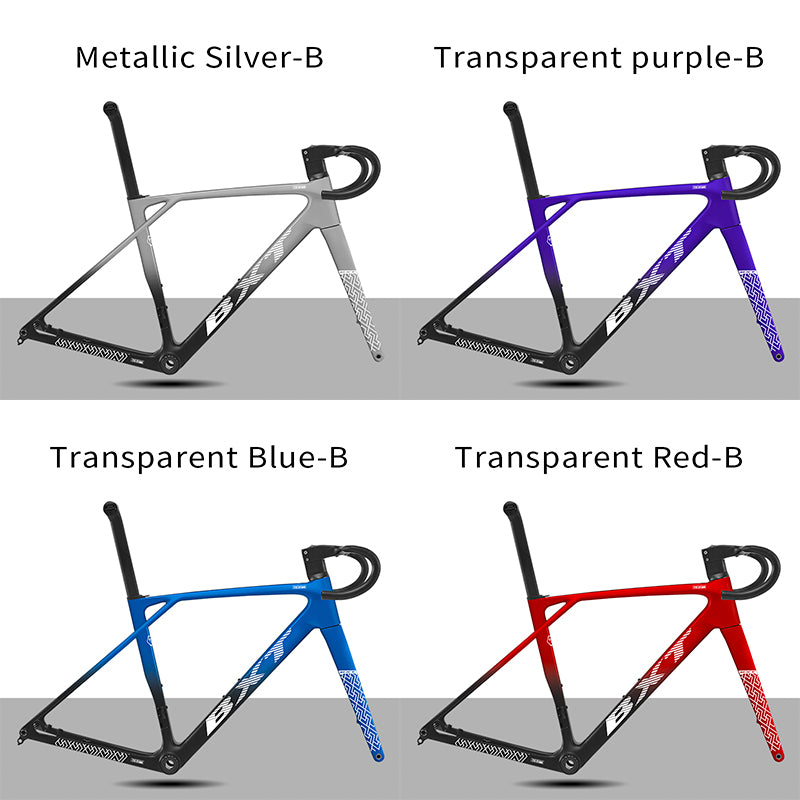 BXT 2026 NEW Fully Hidden Carbon Disc Road Bike Frame 900g Super light Road Bicycle Carbon Frame BXT-155-EVO