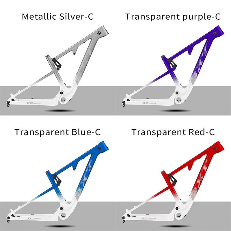 BXT-MTB-077(UDH) 29er Carbon Full Suspension MTB Frame, Carbon Fibre T700+T800, Boost 148x12mm, 100mm Travel, 165mm Rear Shock, 2025 Lightweight Mountain Bike Frame