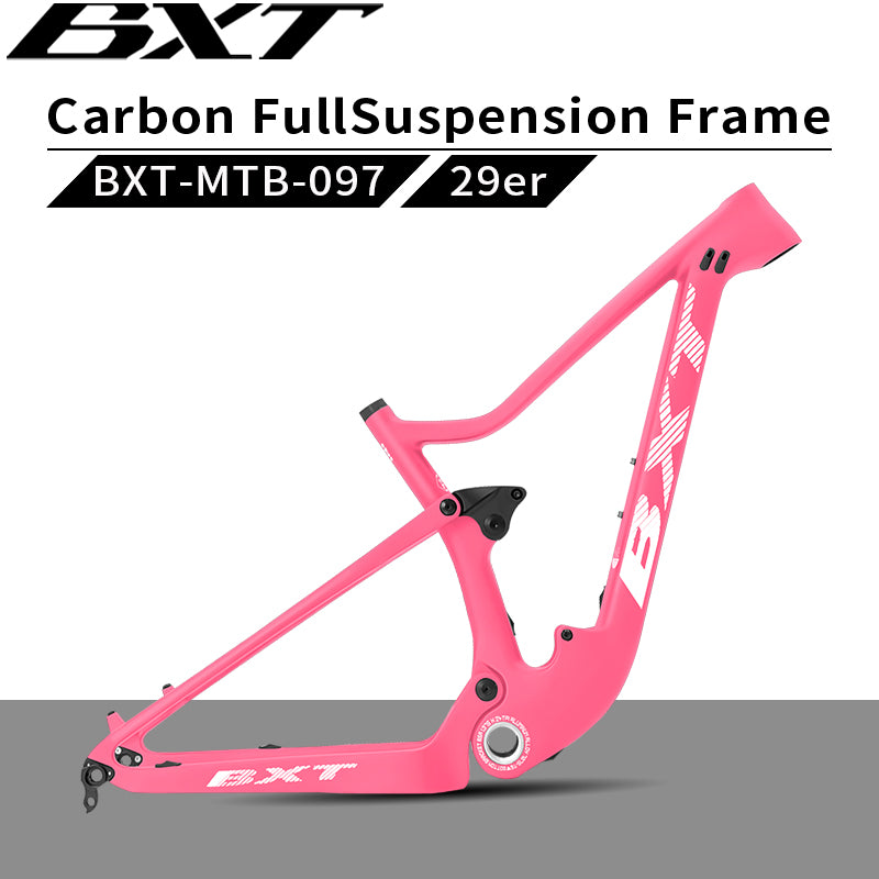 BXT 29ER Full Suspension Carbon Suspension Full Carbon Mountain Bicycle Travel 100mm Frame XC MTB Bike BXT Brand Sell Well