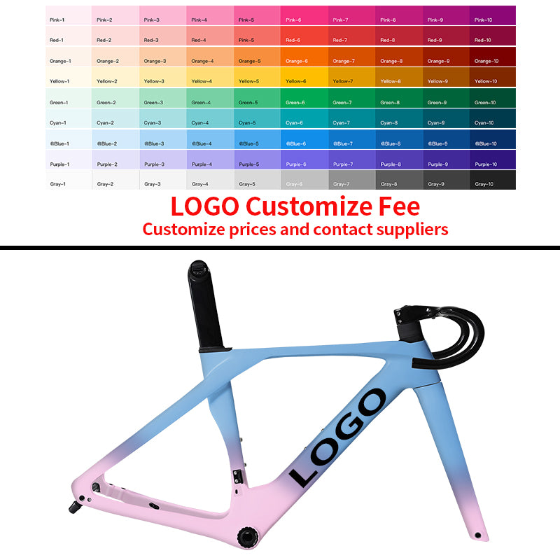 BXT carbon fiber bicycle/Color+logo customization/custom scratch-resistant and wear-resistant electroplating / mirror-plated finish / custom high-end paint finish / ice crack / chameleon