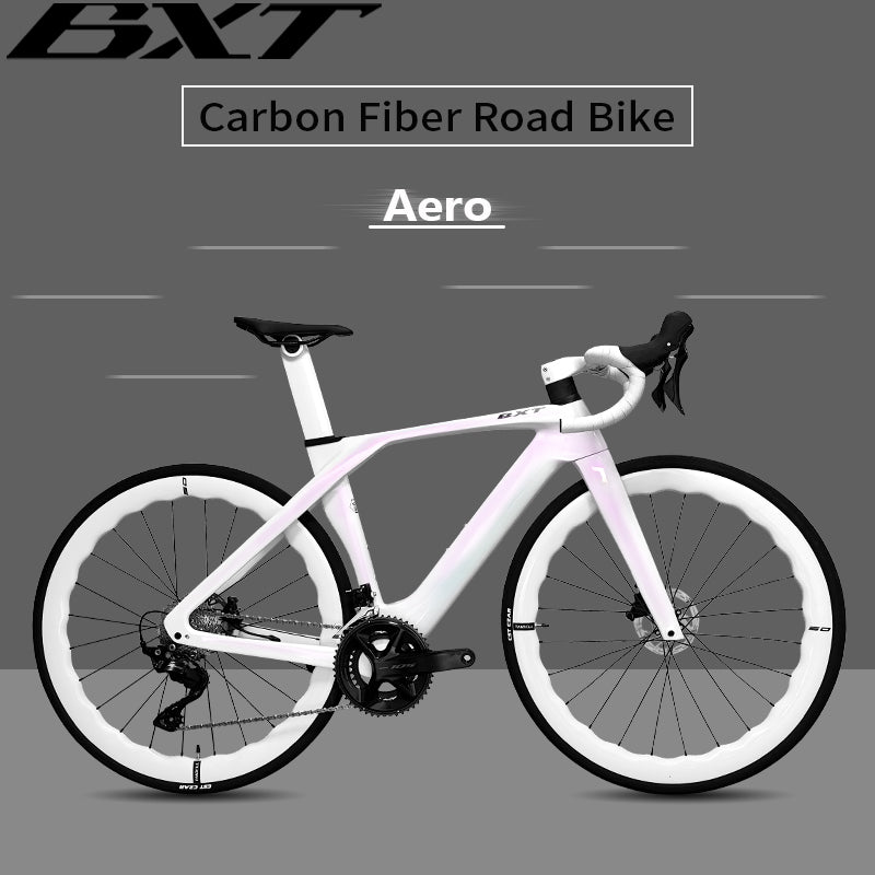 BXT Carbon Rennrad Shimano 105 R7120 Ultraleichter Straßenrahmen mit Scheibenbremse Carbon Road Bike