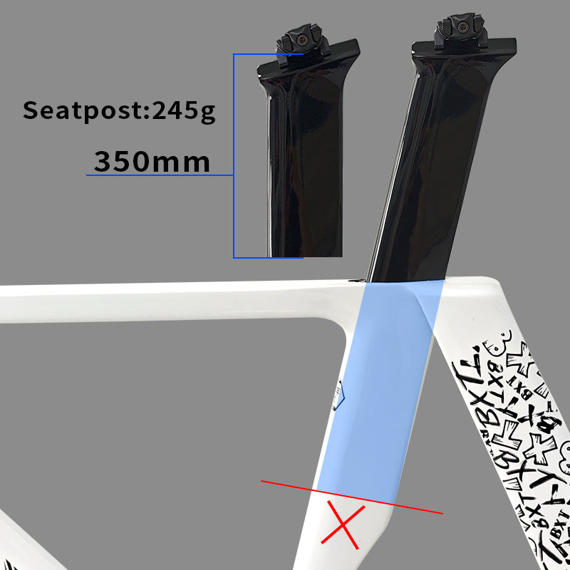 BXT-TRC-195 Carbon Fiber Track Frame – Flag Edition | Fixed Gear | T1000 Carbon Fiber | Aerodynamic Design