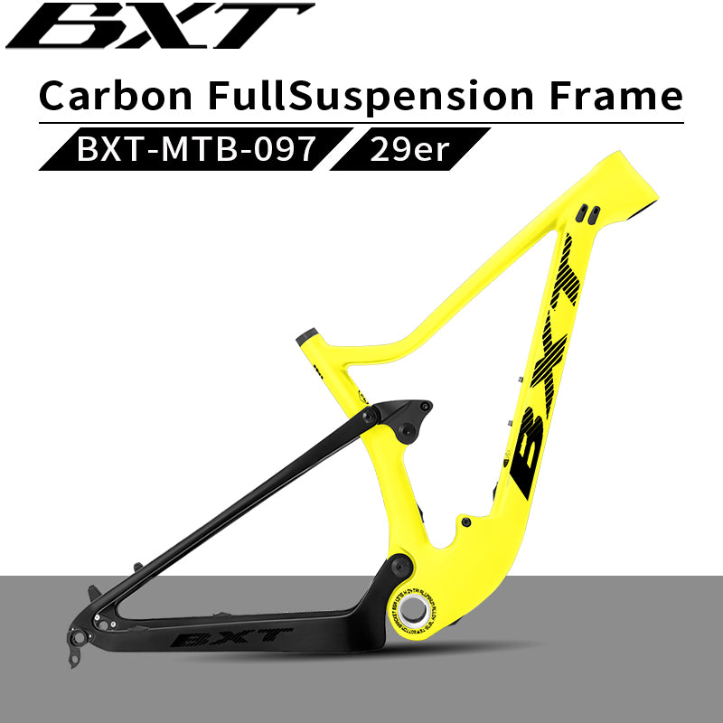 BXT 29ER Full Suspension Carbon Suspension Full Carbon Mountain Bicycle Travel 100mm Frame XC MTB Bike BXT Brand Sell Well