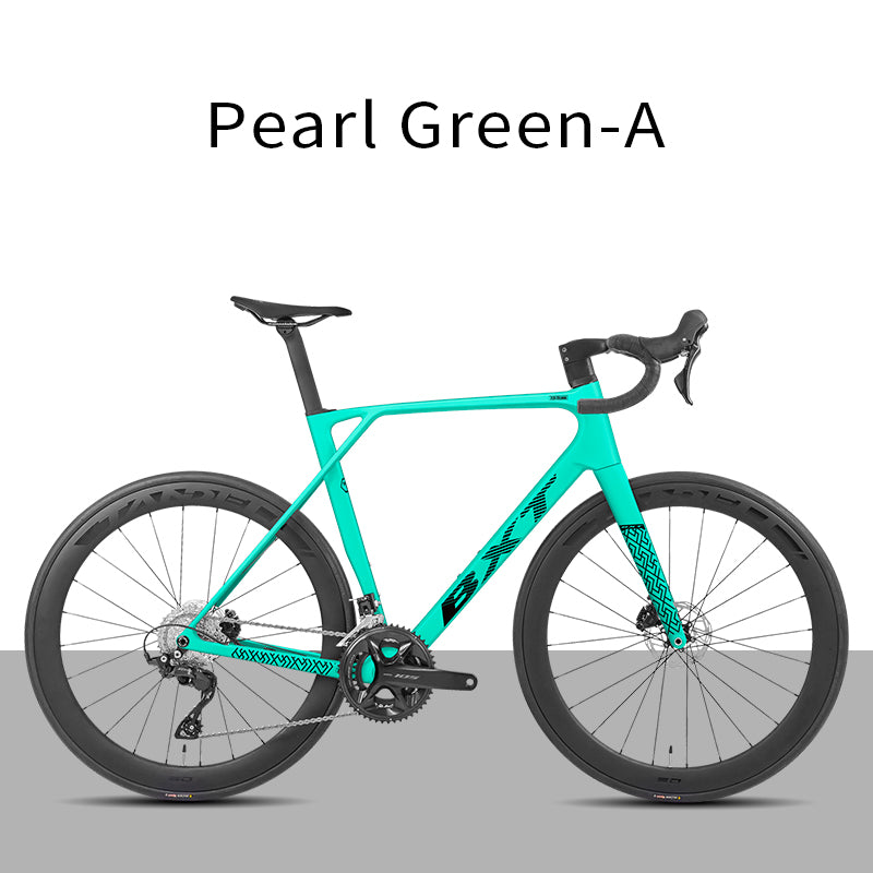 BXT New Model-155 Road Bike, Carbon Fiber Frame Fork Handlebar use Shimano 105 R7120 24Speed Shift Kit Bicycle Adult Racing Bike