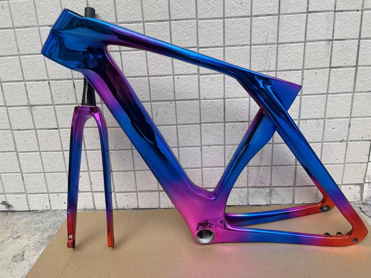 BXT carbon fiber bicycle/Color+logo customization/custom scratch-resistant and wear-resistant electroplating / mirror-plated finish / custom high-end paint finish / ice crack / chameleon