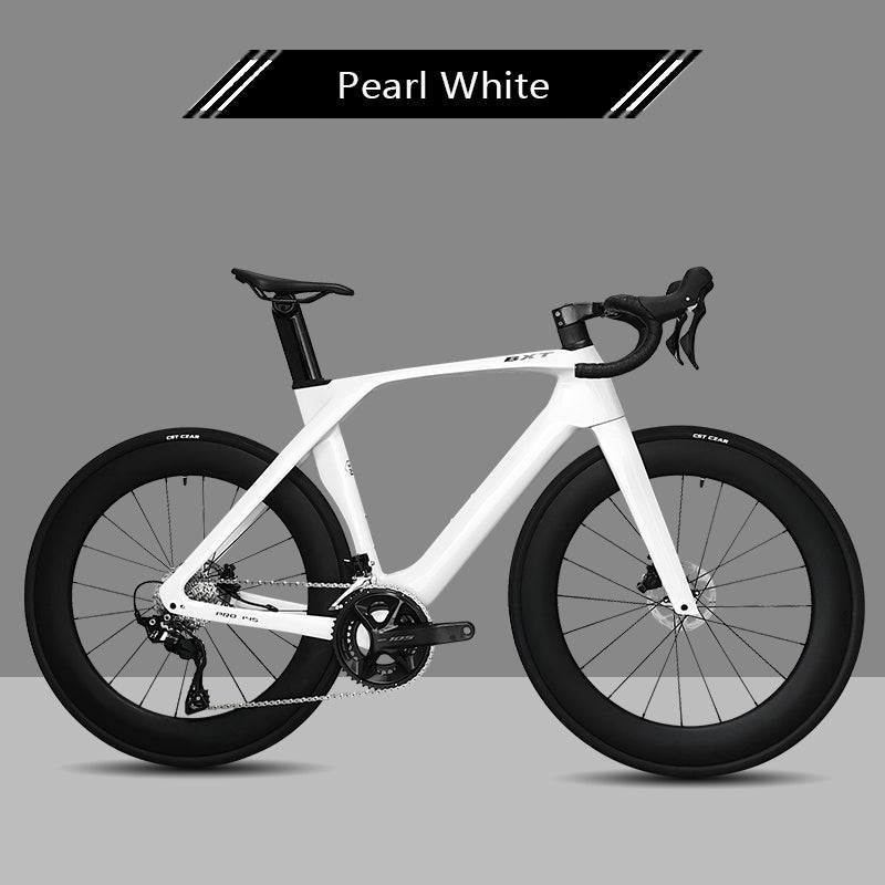 BXT Carbon Rennrad Shimano 105 R7120 Ultraleichter Straßenrahmen mit Scheibenbremse Carbon Road Bike
