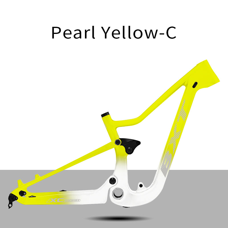 BXT Suitable Height 135-150cm Carbon Full Suspension MTB Frame 24er Travel 90mm Mountain Full Suspension Bicycle Frame for Girl Boy