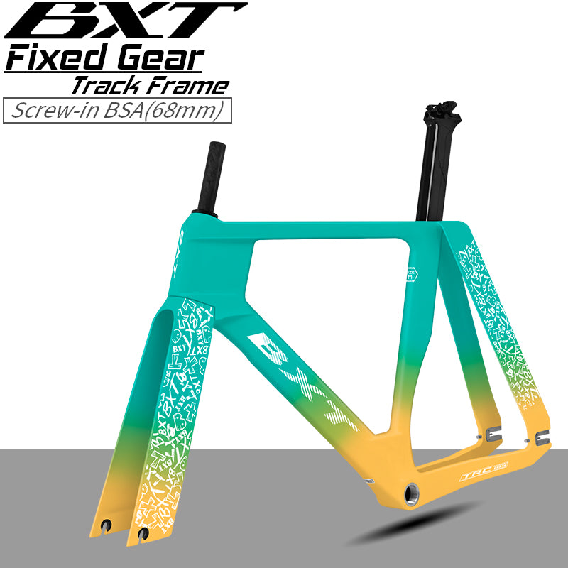 BXT 700C Carbon Fiber Track Bike Frame Fixed Gear Bike Carbon Frameset Track Frame model-TRC-195 use EPS Technology