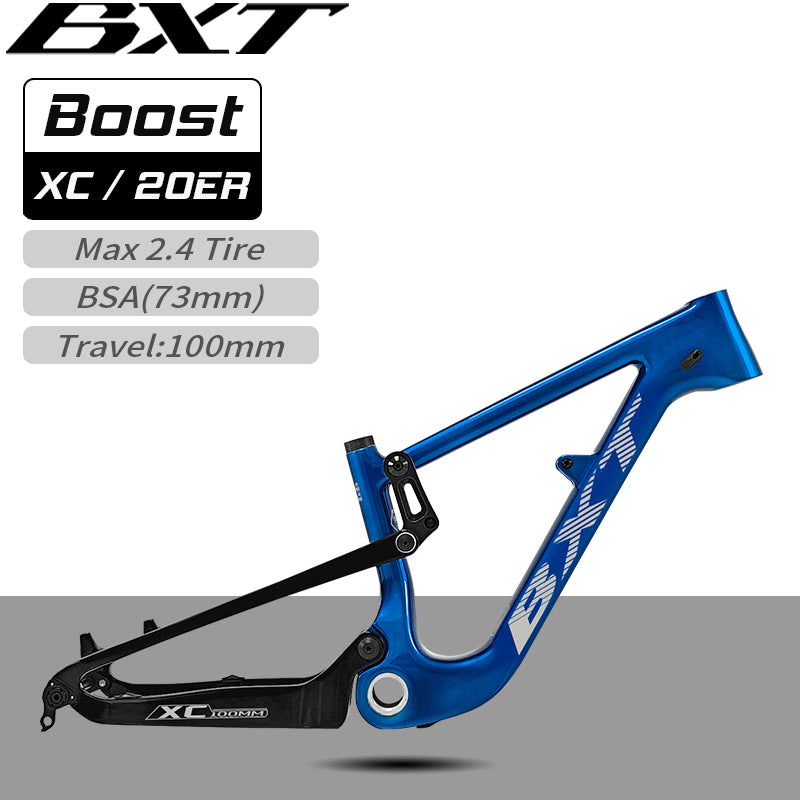 BXT 6-10 Years Old Children Carbon Full Suspension Mtb Frame 20inch Super Light City Commuter Cycing Full Suspension Carbon Frame 20er