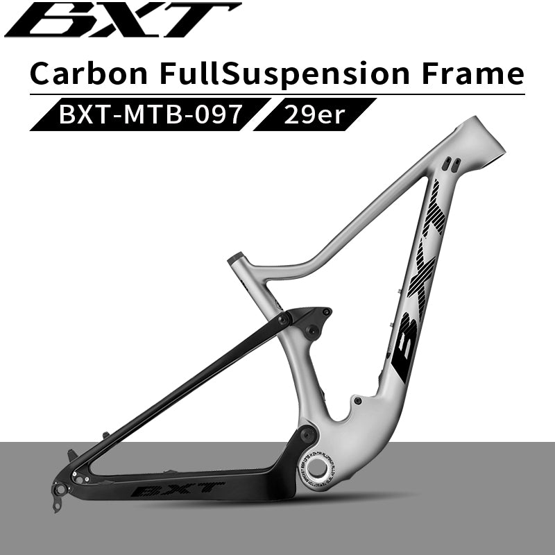 BXT 29ER Full Suspension Carbon Suspension Full Carbon Mountain Bicycle Travel 100mm Frame XC MTB Bike BXT Brand Sell Well