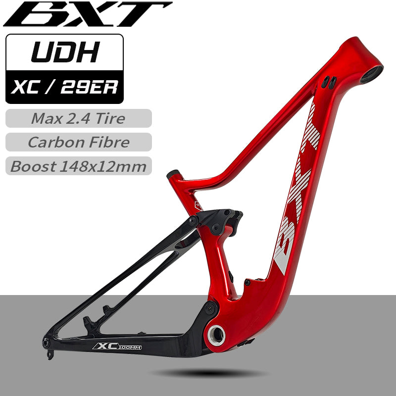carbon fahrradrahmen mtb BXT Vollgefederter UDH-Schaltwerksaufhänger 29er MTB Rahmen Carbonrahm – BXT official store