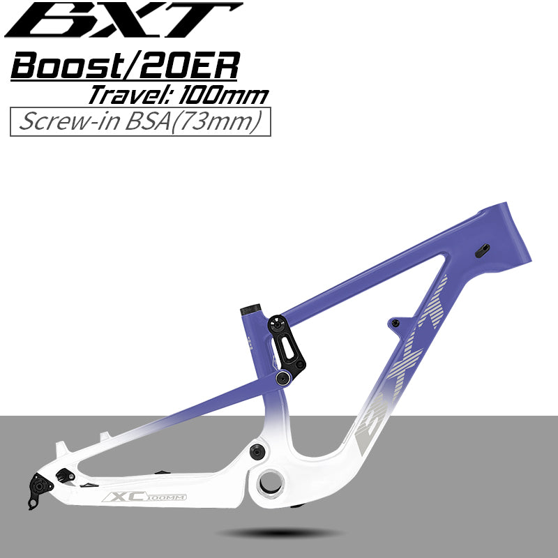 BXT 6-10 Years Old Children Carbon Full Suspension Mtb Frame 20inch Super Light City Commuter Cycing Full Suspension Carbon Frame 20er