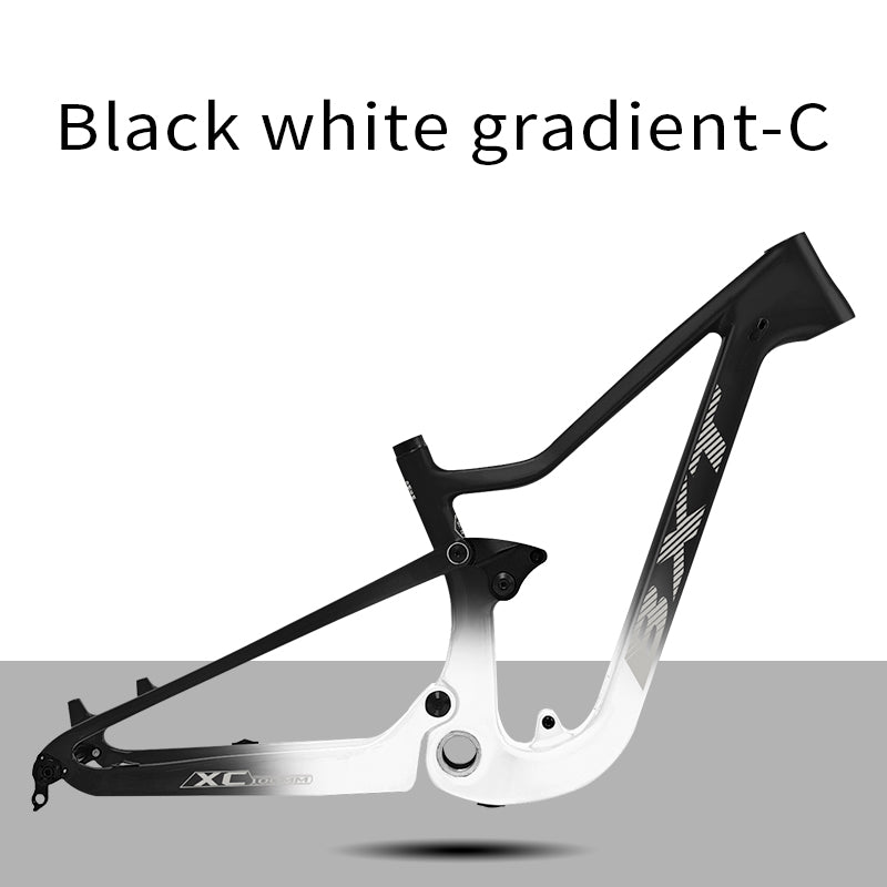 BXT Suitable Height 135-150cm Carbon Full Suspension MTB Frame 24er Travel 90mm Mountain Full Suspension Bicycle Frame for Girl Boy