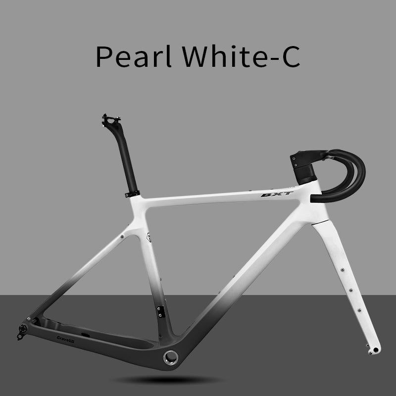 BXT Carbon Gravel Frame UDH Flat Mount Disc Brake 700C*47C Full Hidden Cable Gravel Bicycle 12° Flare Handlbar Gravel Bike Frameset Road Bike