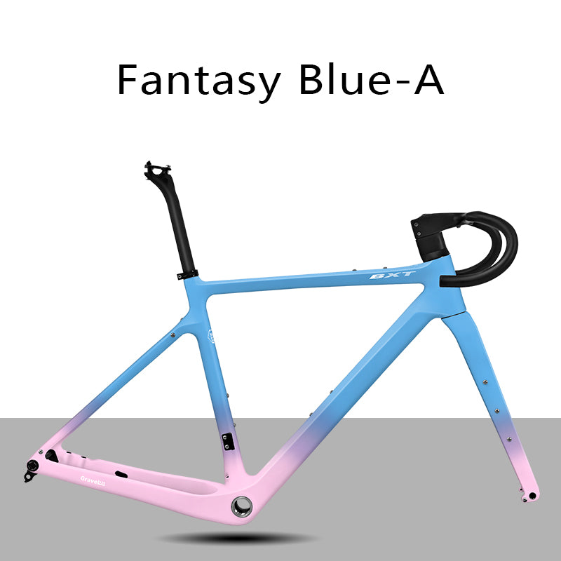 BXT Gravel Carbon Fiber Bike Frame UDH Road Bike Disc Brake Bicycle Frameset 700x45C T1000 Carbon Fiber