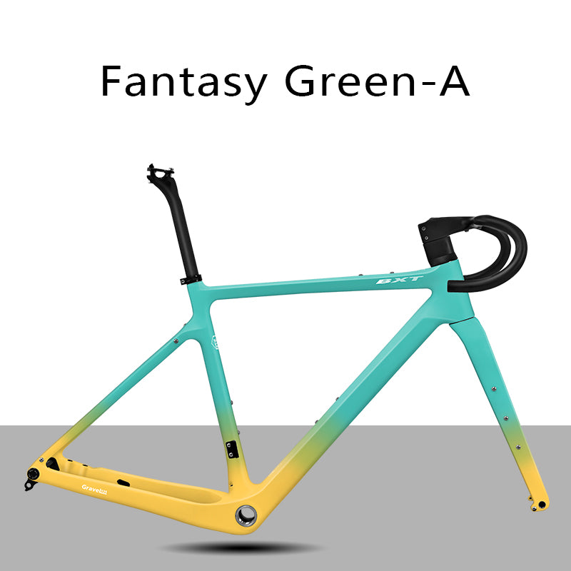 BXT Gravel Carbon Fiber Bike Frame UDH Road Bike Disc Brake Bicycle Frameset 700x45C T1000 Carbon Fiber