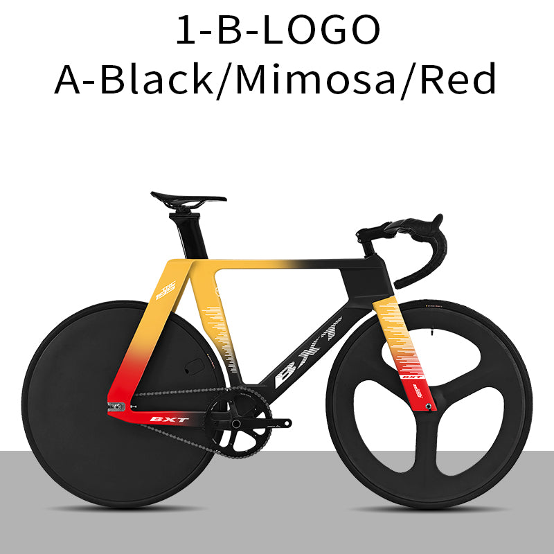 BXT-TRC-195 Carbon Track Bike Fixed Gear Carbon Fiber Track Bicycle No Brake Indoor Racing Complete Bike Professional Track Cycling Bike