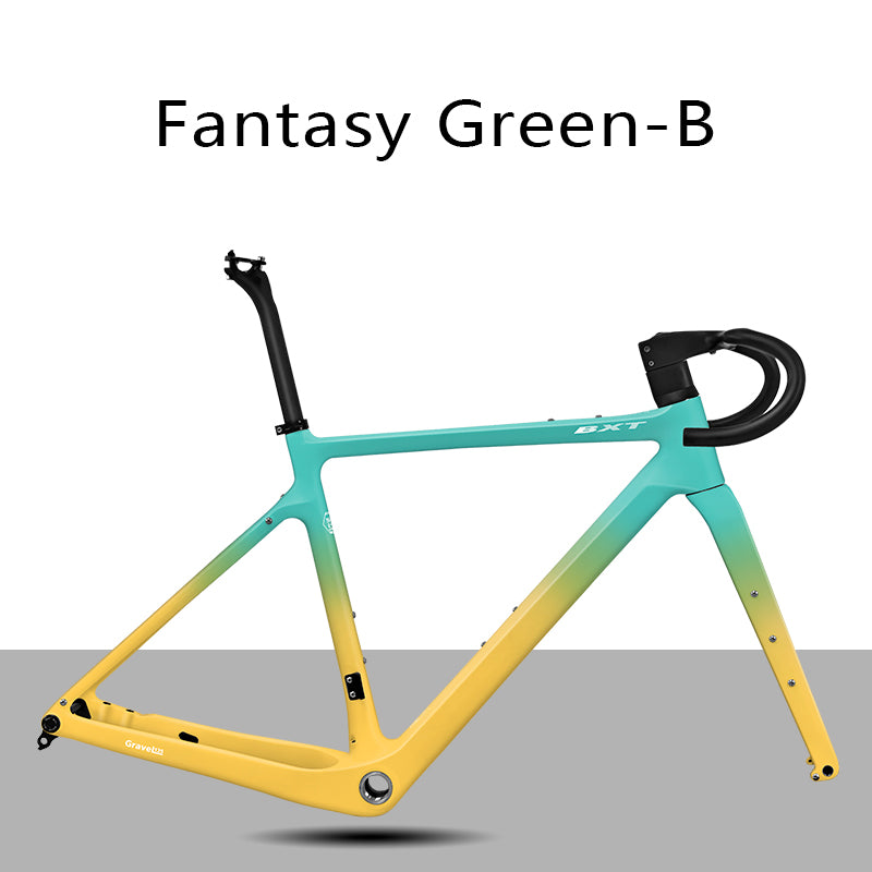 BXT Gravel Carbon Fiber Bike Frame UDH Road Bike Disc Brake Bicycle Frameset 700x45C T1000 Carbon Fiber