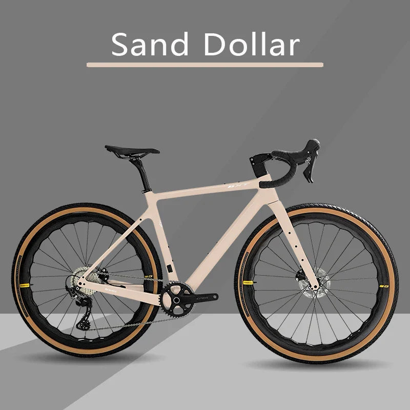 BXT 700C Gravel Bike Carbon Fiber Bicycle SHIMANO GRX-600 2x11 Speeds Carbon Wheels + Carbon Handlebar Gravel Road Bike Completed