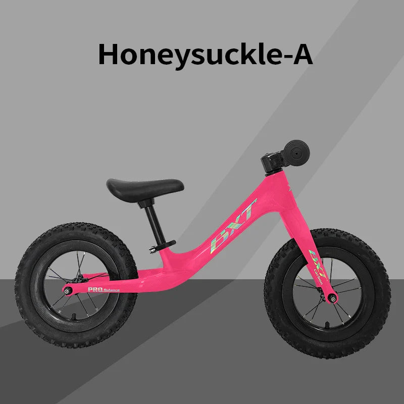 BXT Balance Bike For Kids 12 Inch Baby Walker No Pedals Bicycle with Adjustable Seat Push Christmas Child Day Birthday Gifts