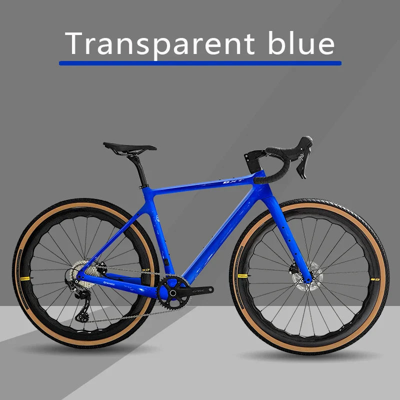 BXT Carbon Gravel Bike 700*40C Disc Brake SHIMANO R7170 Electric transformer 2*12s Full Internal Gravel Bike rennrad DI2