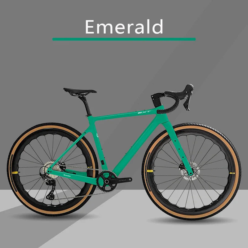 BXT Carbon Gravel Bike 700*40C Disc Brake SHIMANO R7170 Electric transformer 2*12s Full Internal Gravel Bike rennrad DI2