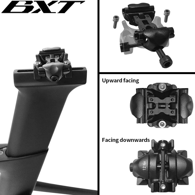 BXT Track Frame Rear Fork Parts Parts, Seat Post Head Parts Aluminum Alloy, Only for BXT Track Frame