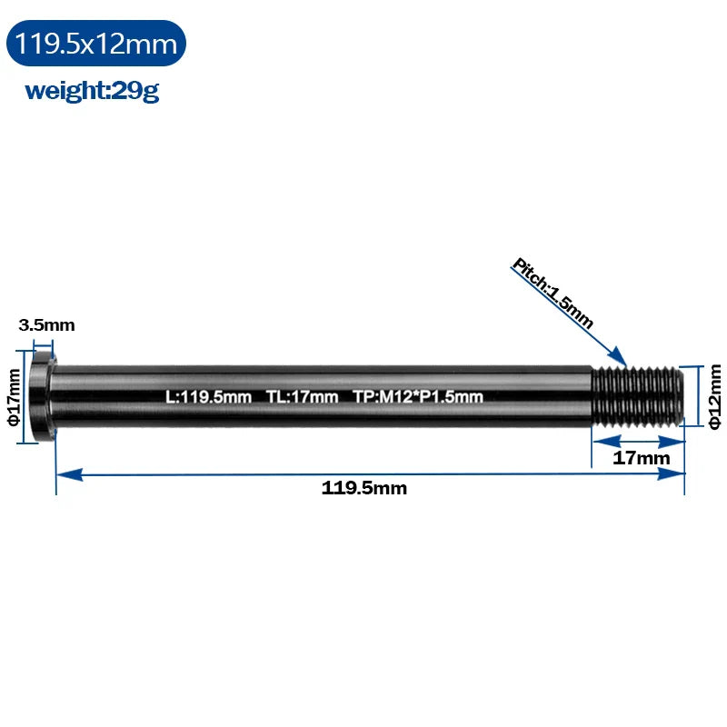 Bicycle Frame Thru Axle Screw Nut M12x1.5mm Thread Axle MTB Nuts Road Bike Fork Quick Release Nut Axle Cap Bicycle Accessories