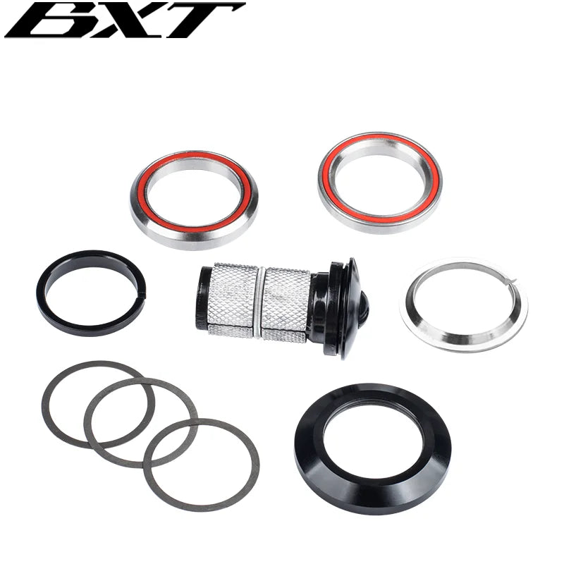 Bicycle Headset 41.8mm to 41.8/52mm Straight Tube Fork Steering Bearing Headset 1-1/8 to 1-1/2 Tapered Head Tube MTB Road Frame