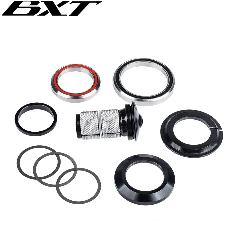 Bicycle Headset 41.8mm to 41.8/52mm Straight Tube Fork Steering Bearing Headset 1-1/8 to 1-1/2 Tapered Head Tube MTB Road Frame