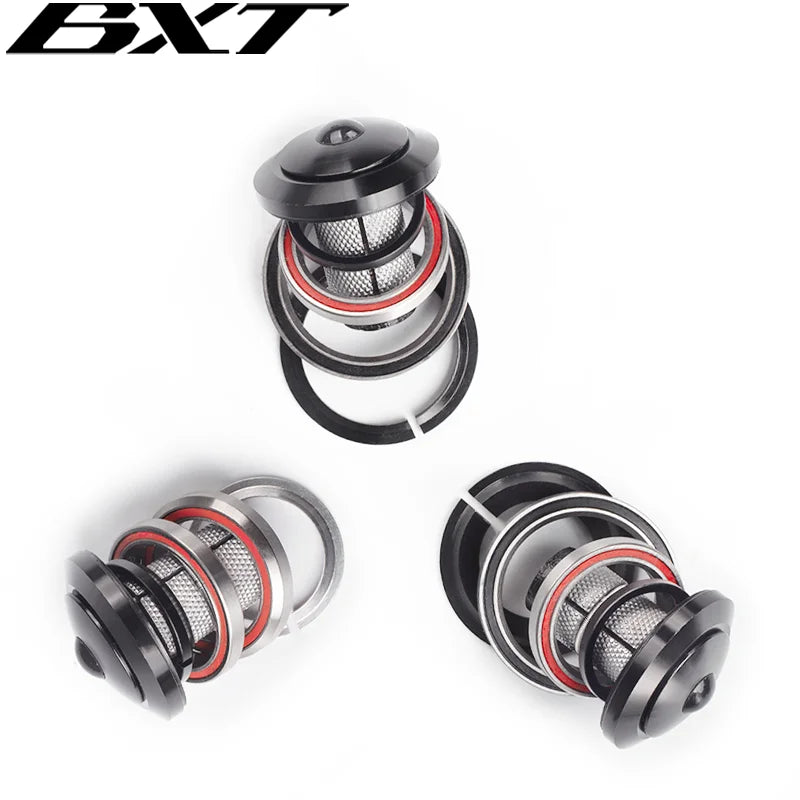 Bicycle Headset 41.8mm to 41.8/52mm Straight Tube Fork Steering Bearing Headset 1-1/8 to 1-1/2 Tapered Head Tube MTB Road Frame